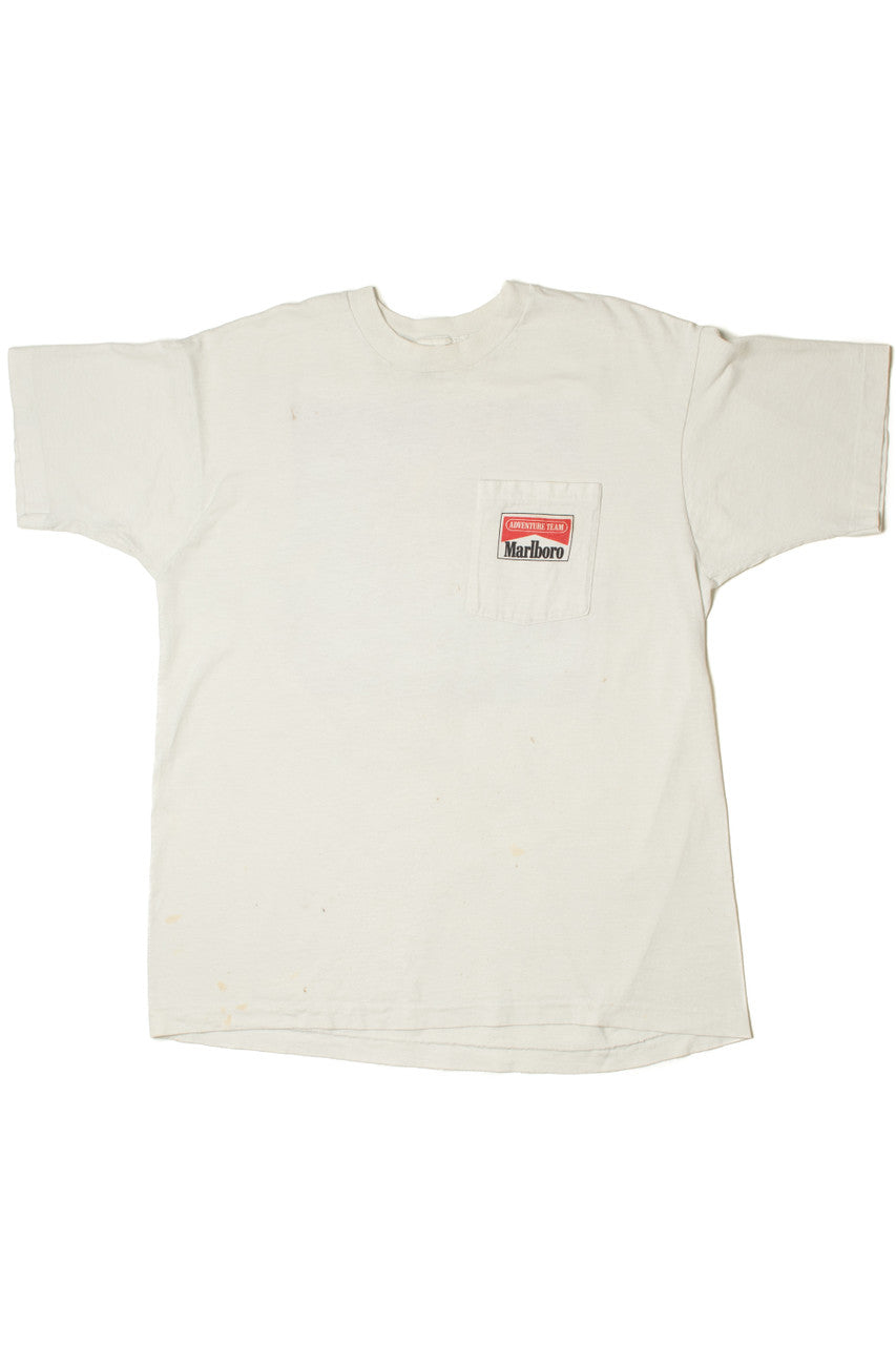 Vintage Marlboro Adventure Team River Rafting Pocket T-Shirt