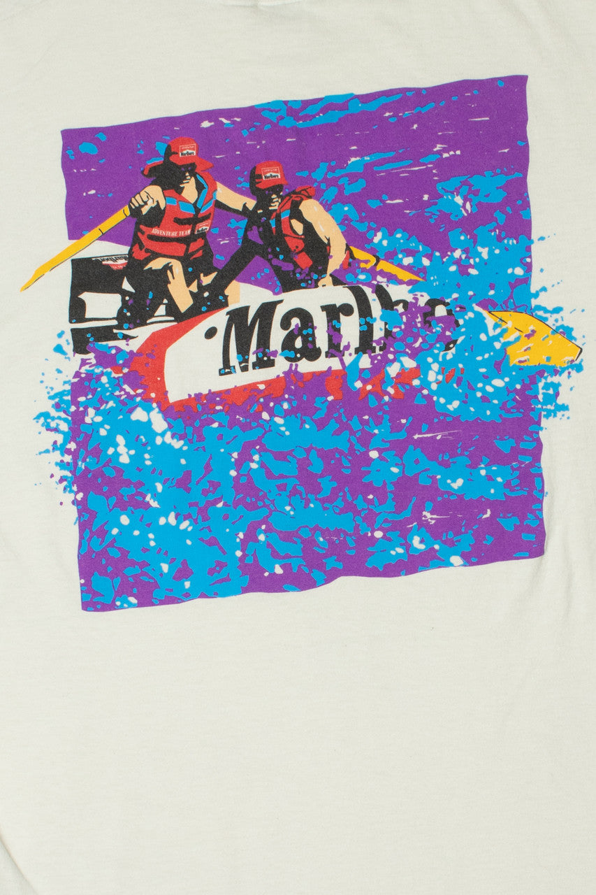 Vintage Marlboro Adventure Team River Rafting Pocket T-Shirt