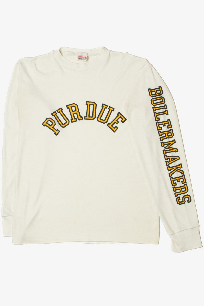 Vintage Purdue "Boilermakers" Spellout Long Sleeve T-Shirt