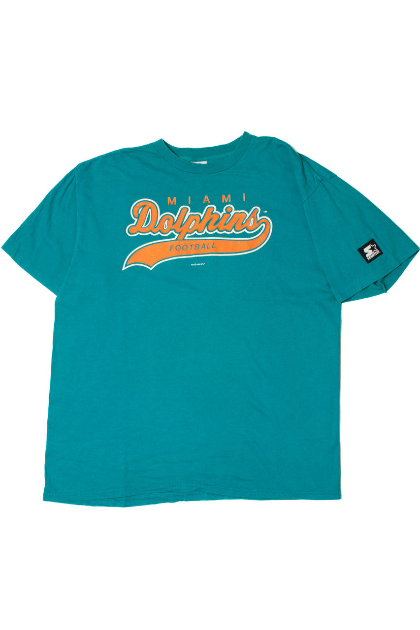 Vintage 1993 Miami Dolphins NFL Football Single Stitch Starter T-Shirt