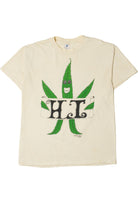 Vintage 1993 The Mountain "Hi" "Peace" Weed Leaf Front/Back T-Shirt