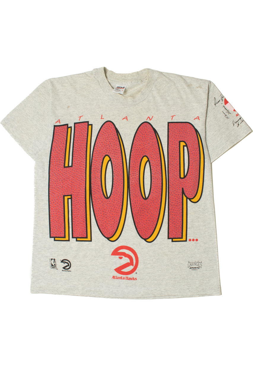 Vintage "Hoop There It Is" Atlanta Hawks NBA Basketball Front/Back T-Shirt