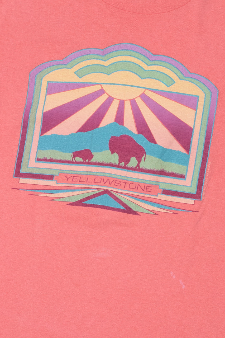 Vintage 1988 "Yellowstone" Bison Graphic National Park T-Shirt