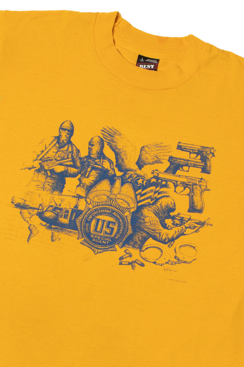Vintage 1989 DEA US Special Agent T-Shirt