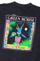 "The Green House" Neon Print Pocket T-Shirt