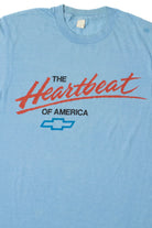 Vintage Chevrolet "The Heartbeat Of America" Logo T-Shirt