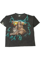 Vintage American Thunder Native Wolf T-Shirt