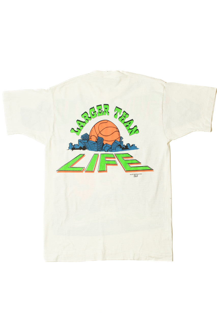 Vintage 1997 Taz "Totally Bad" "Larger Than Life" Front/Back Looney Tunes T-Shirt