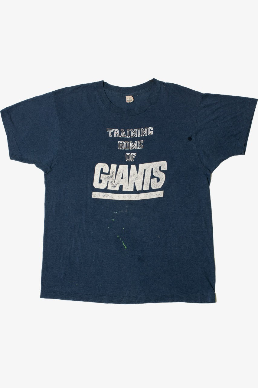 Vintage 1980's "Training Home Of Giants" NFL New York Giants Single Stitch T-Shirt