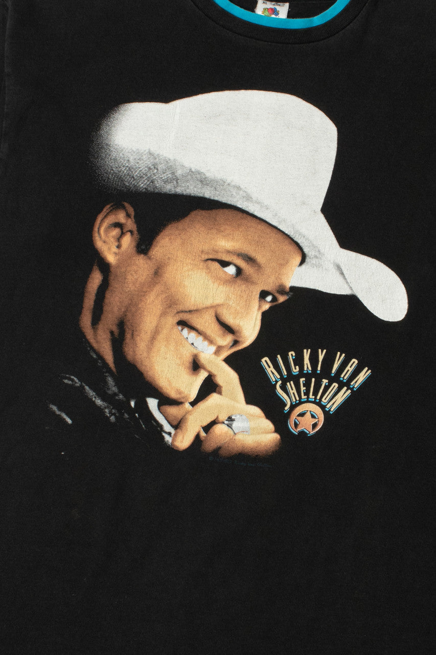 Vintage "Ricky Van Shelton" Country Singer Double Sleeve T-Shirt