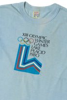 Vintage 1980 Olympic Games Lake Placid T-Shirt