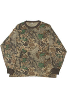 Vintage Advantage Leafy Camo Long Sleeve T-Shirt With Pocket
