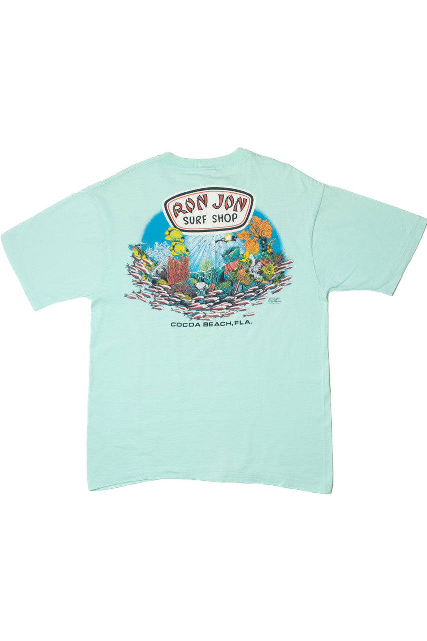 Vintage 1989 "Ron Jon Surf Shop" Pocket T-Shirt