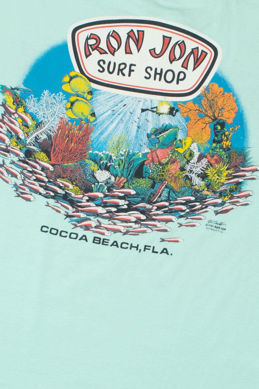 Vintage 1989 "Ron Jon Surf Shop" Pocket T-Shirt