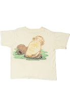 Vintage Puppy With Boot Front/Back Print T-Shirt