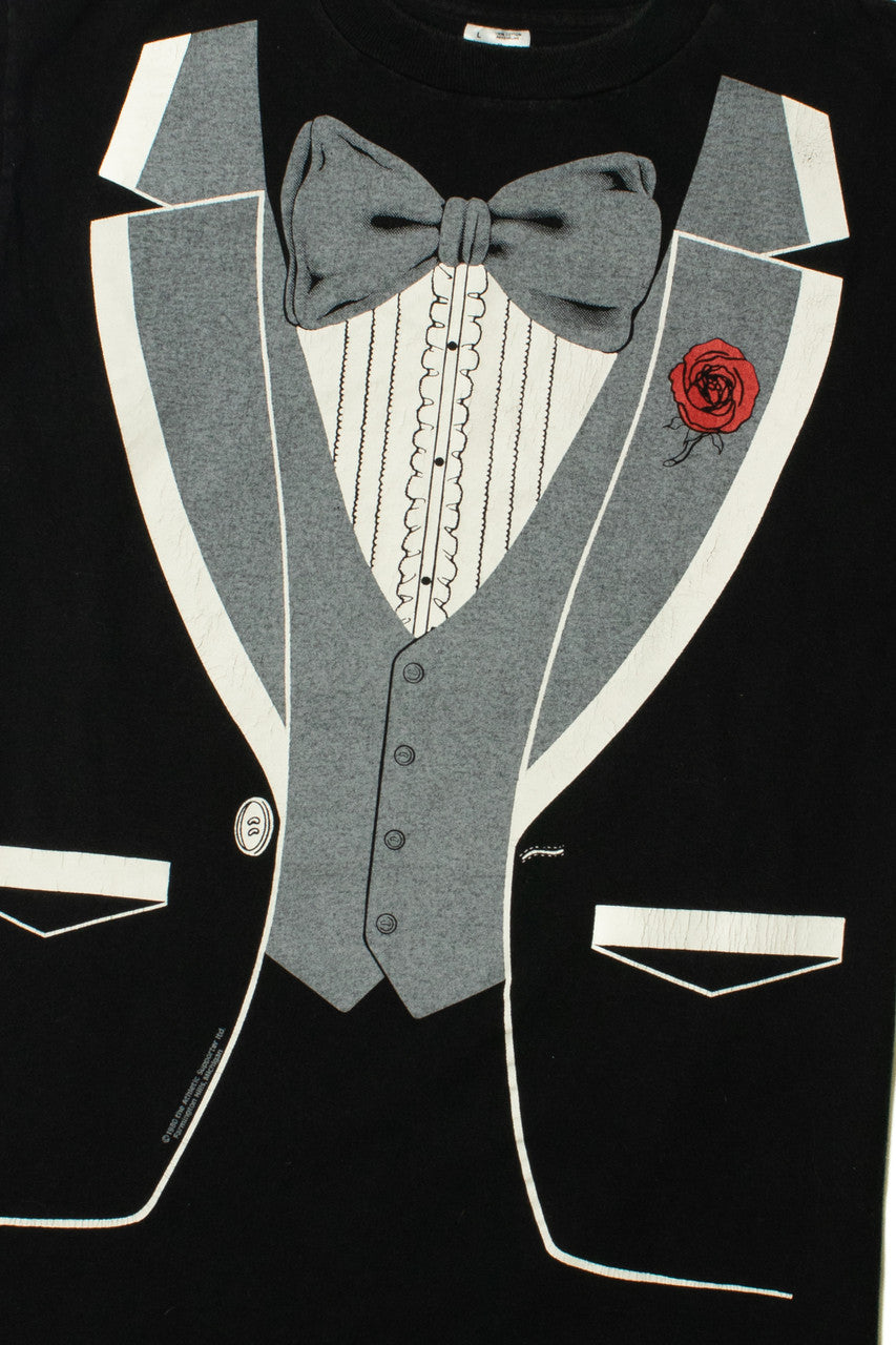 Vintage Faux Tuxedo Novelty T-Shirt