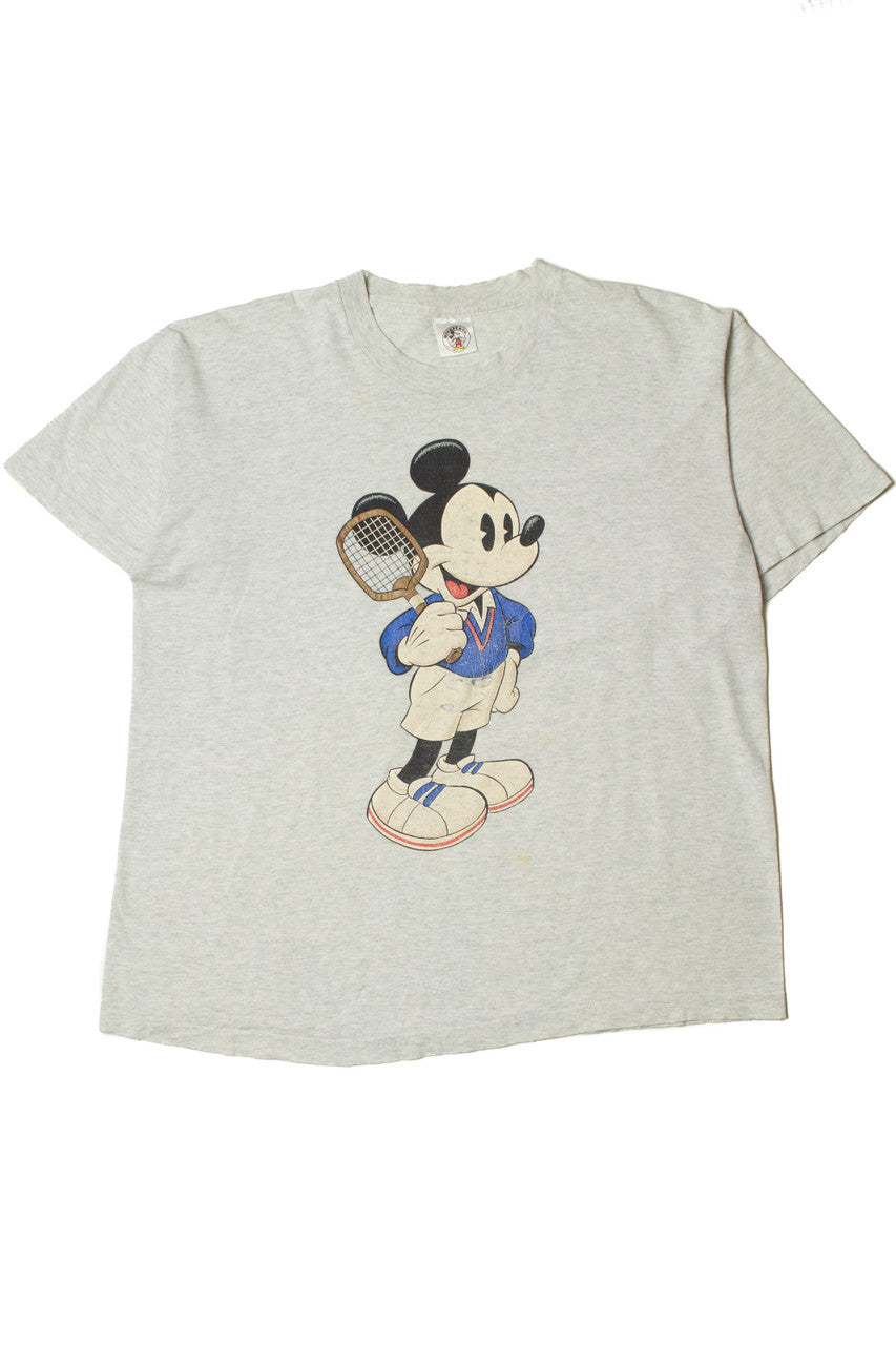 Vintage Sporty Mickey Mouse Tennis T-Shirt