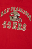Vintage San Francisco 49ers NFL Football Striped Sleeve T-Shirt