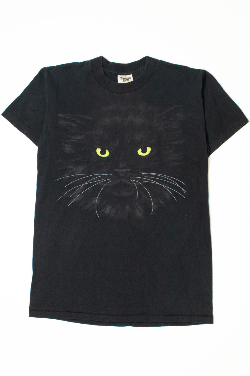Vintage Black Cat Single Stitch T-Shirt