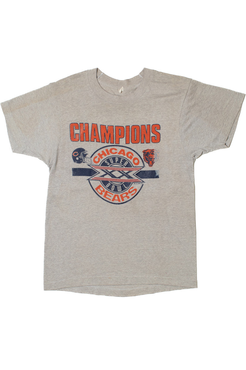 Vintage 1986 Chicago Bears Super Bowl XX Champions T-Shirt