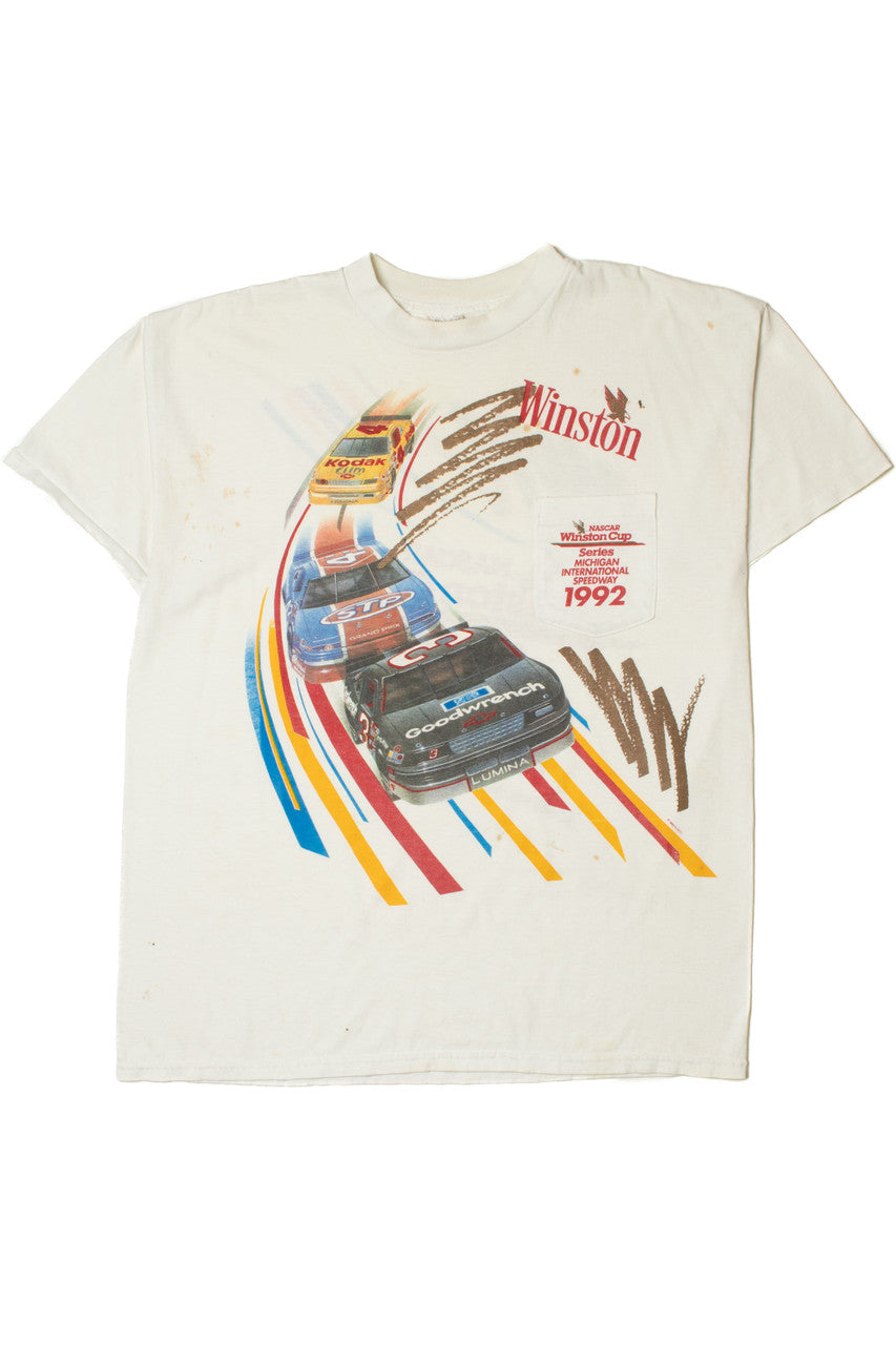 Vintage 1992 NASCAR Winston Cup Series Pocket T-Shirt