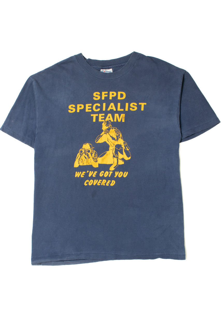 Vintage "We've Got You Covered" SFPD Specialist Team T-Shirt