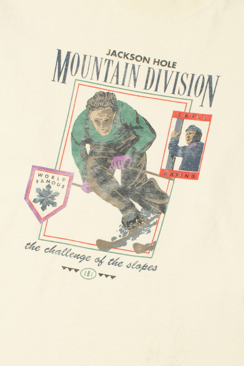 Vintage "Jackson Hole Mountain Division" Skiing Long Sleeve T-Shirt
