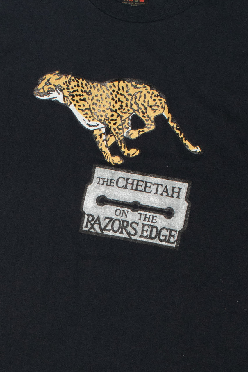 Vintage "The Cheetah On The Razors Edge" Single Stitch T-Shirt