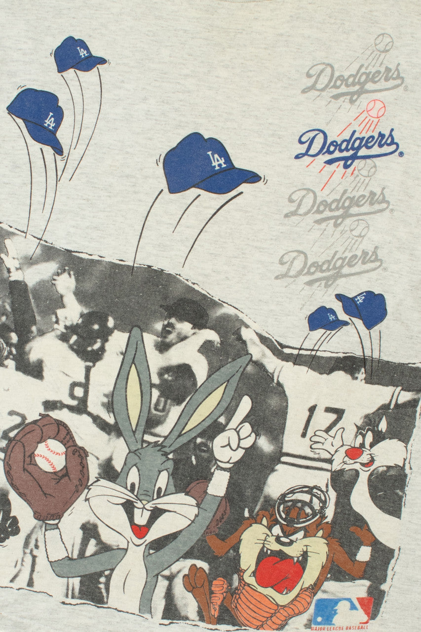 Vintage LA Dodgers Looney Tunes Baseball T-Shirt