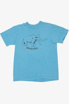 Vintage 1985 Mastodon Skeleton Front/Back Print T-Shirt
