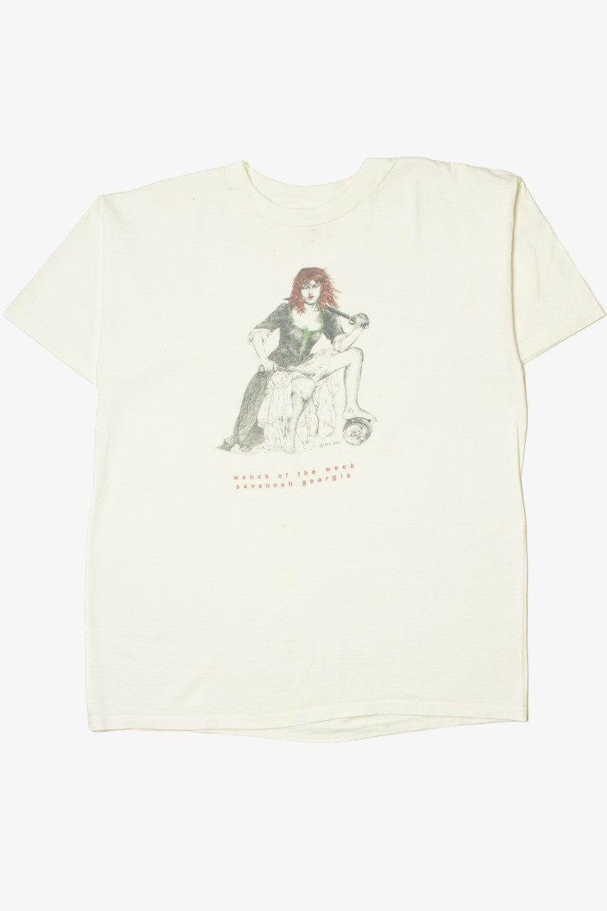 Vintage Sea Dog "Wench Of The Week" Single Stitch T-Shirt