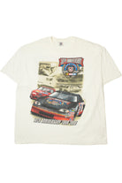 Vintage 1998 NASCAR 50th Anniversary Tour Front/Back Print T-Shirt