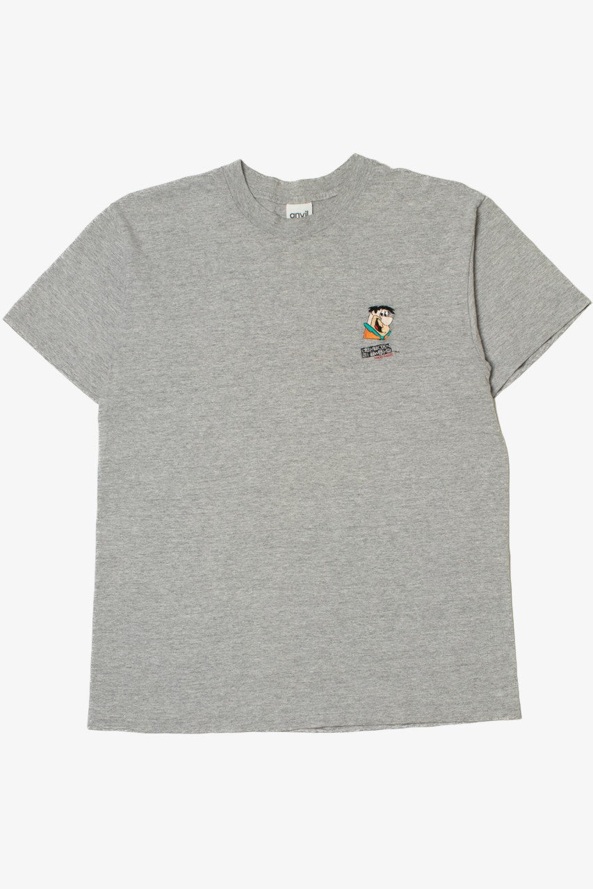 Vintage The Flintstones Cartoon Network Embroidered Logo T-Shirt