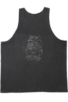 Vintage Distressed 8 Ball Pool Bulldog Front/Back Print T-Shirt
