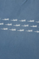 Vintage Delta "We Love To Fly..." Airplane Wraparound Print T-Shirt