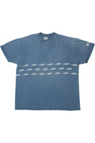 Vintage Delta "We Love To Fly..." Airplane Wraparound Print T-Shirt
