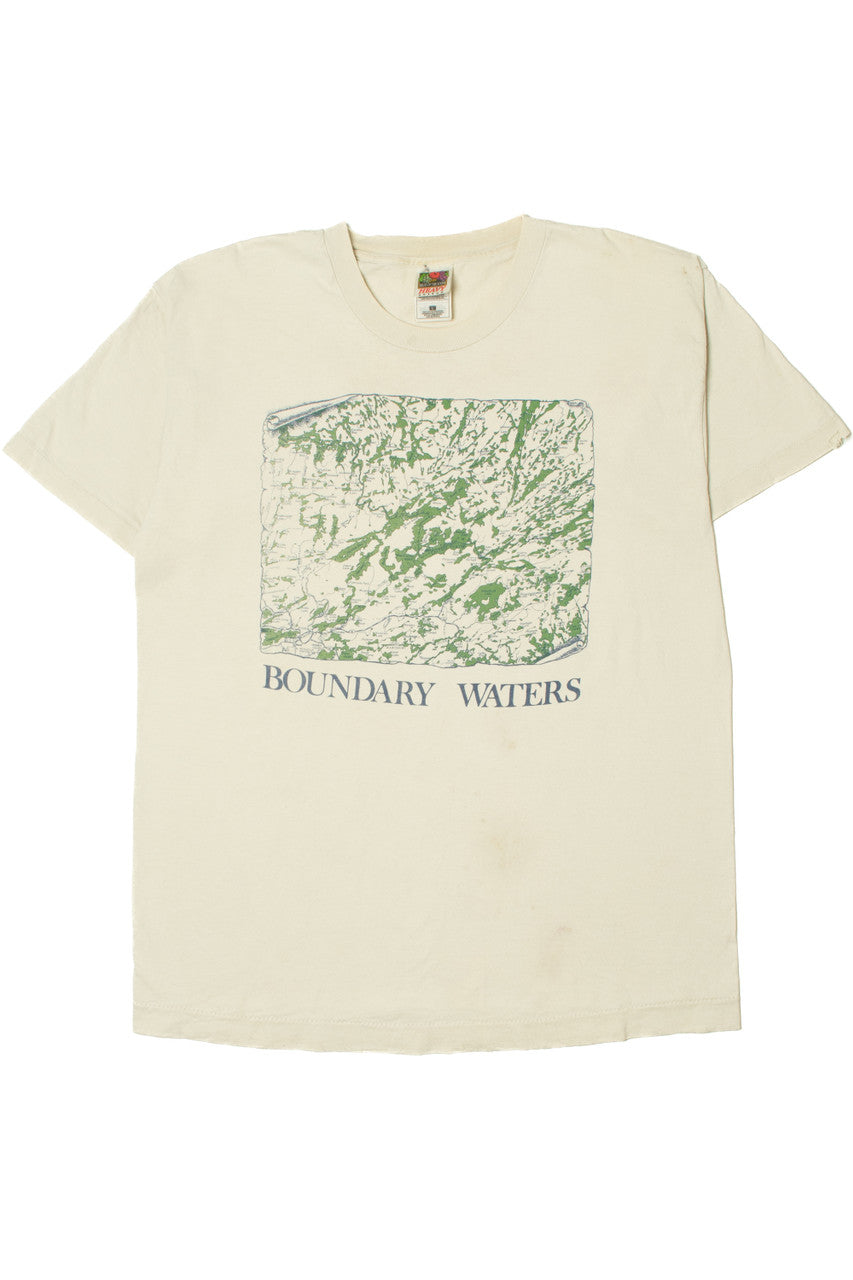 Vintage Boundary Waters Map T-Shirt