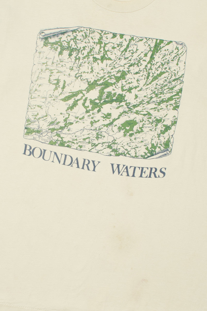 Vintage Boundary Waters Map T-Shirt