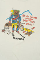 Vintage "He Who Finishes With The Most Toys Wins" Campmor T-Shirt