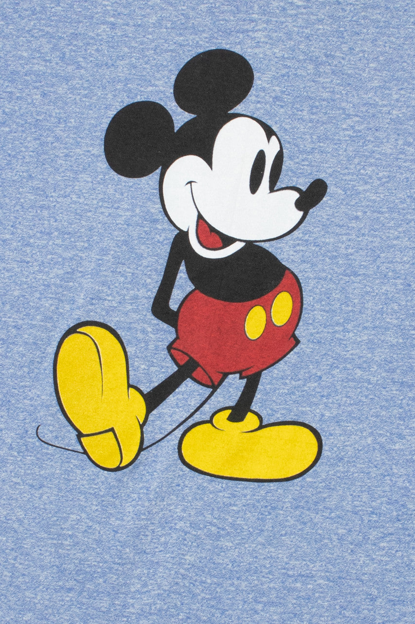 Vintage Mickey Mouse Disney Ringer T-Shirt 9611