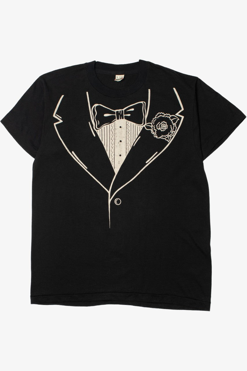 Vintage T&L Tux Faux Tuxedo Novelty T-Shirt