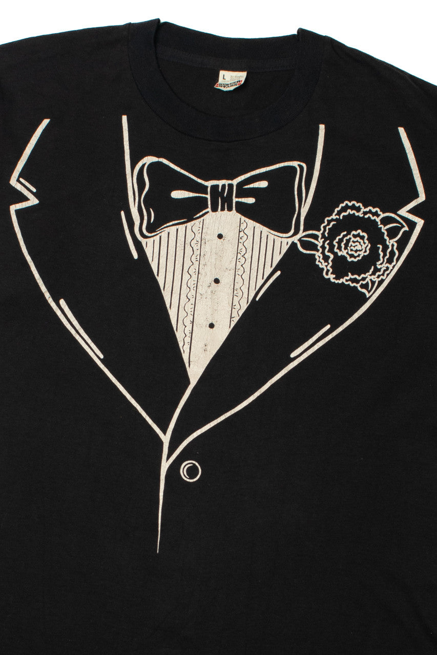 Vintage T&L Tux Faux Tuxedo Novelty T-Shirt