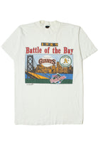 Vintage 1989 "Battle Of The Bay" MLB World Series Giants Vs. A's T-Shirt