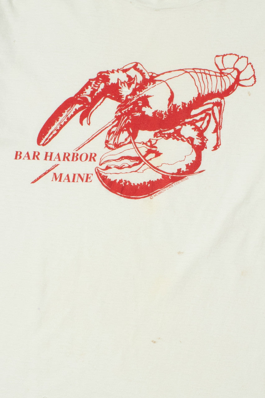 Vintage 1994 Distressed "Bar Harbor Maine" Lobster T-Shirt