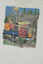 Vintage 1993 "Trophy Hunter" Deer Hunting Cartoon T-Shirt
