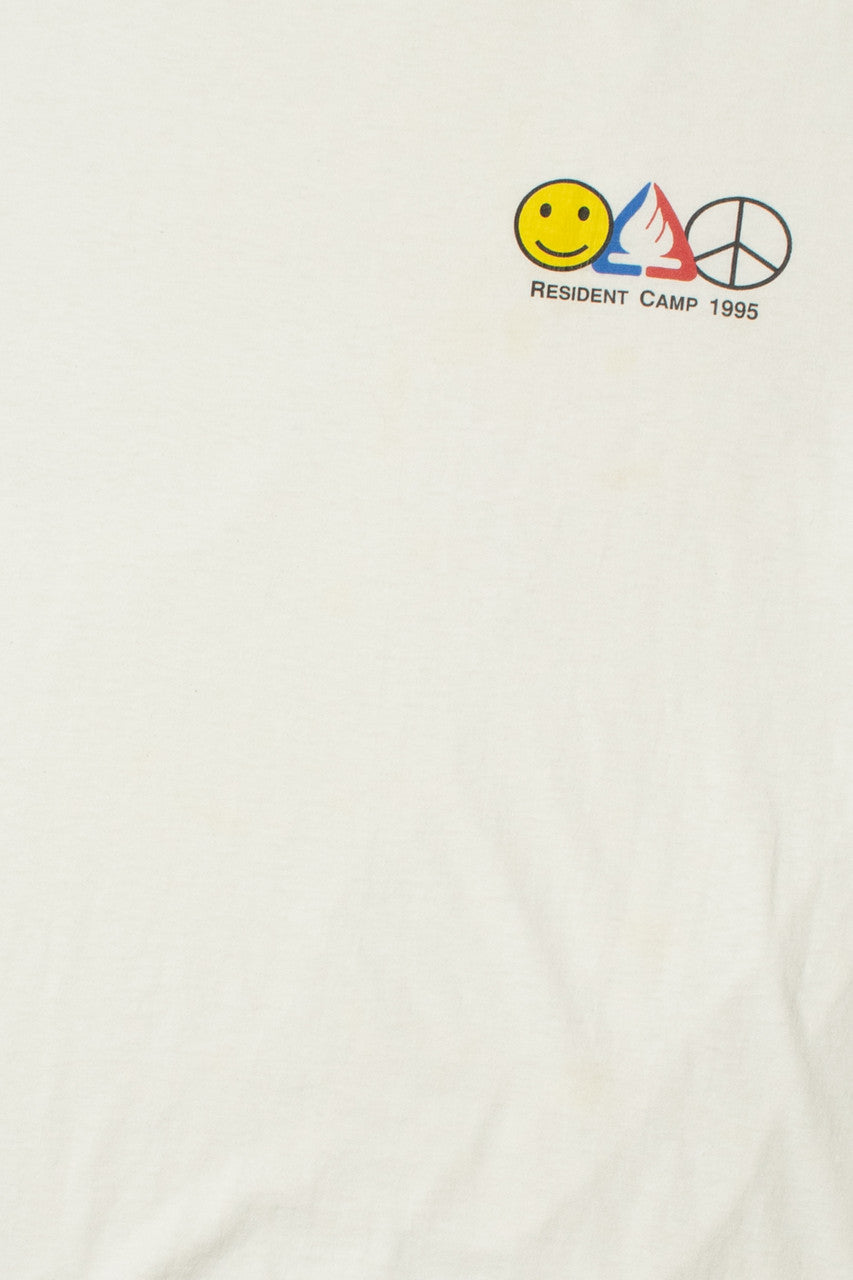 Vintage 1995 "Resident Camp 1995" Single Stitch T-Shirt