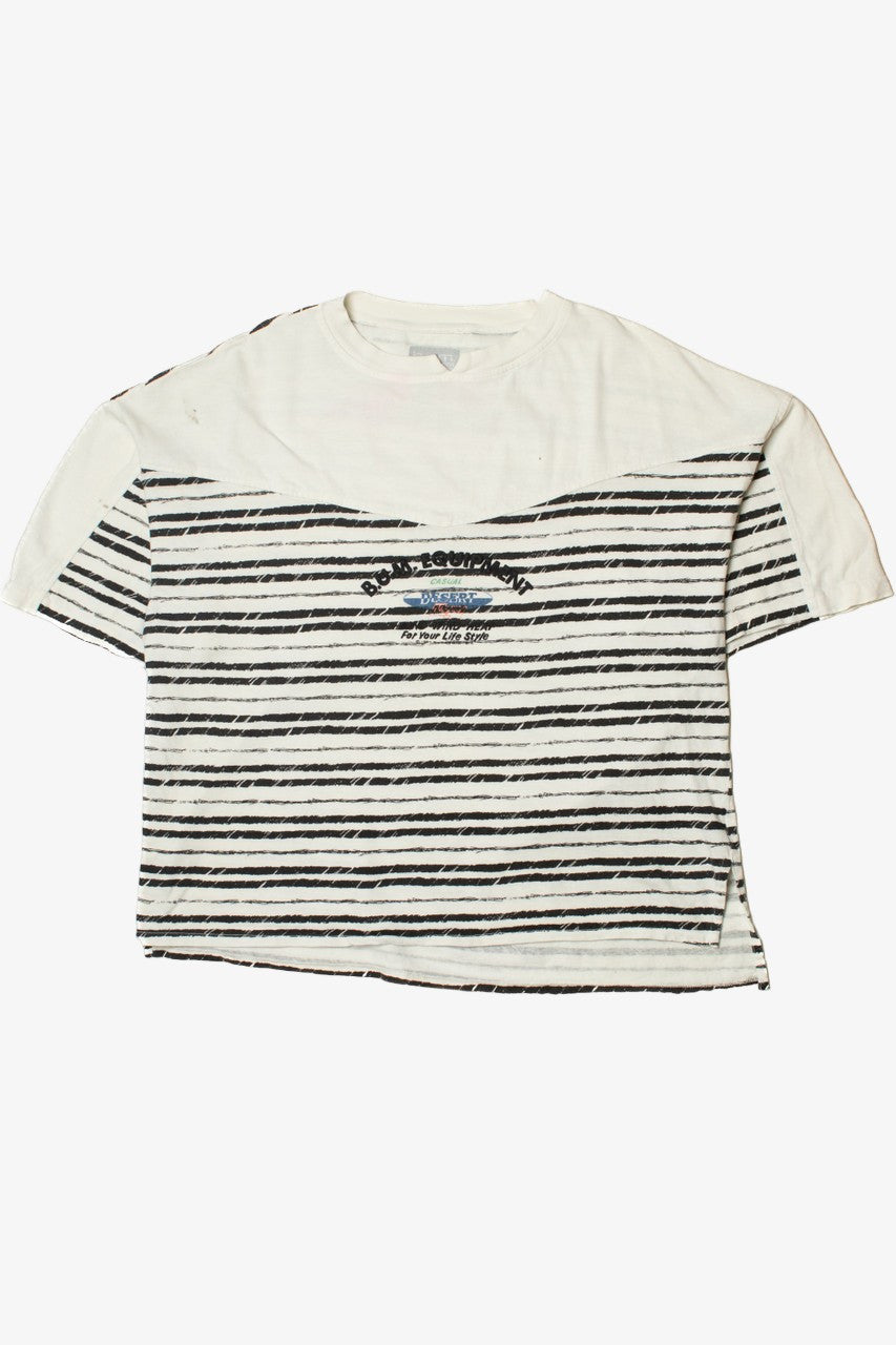 Vintage 1991 B.U.M. Equipment Striped T-Shirt