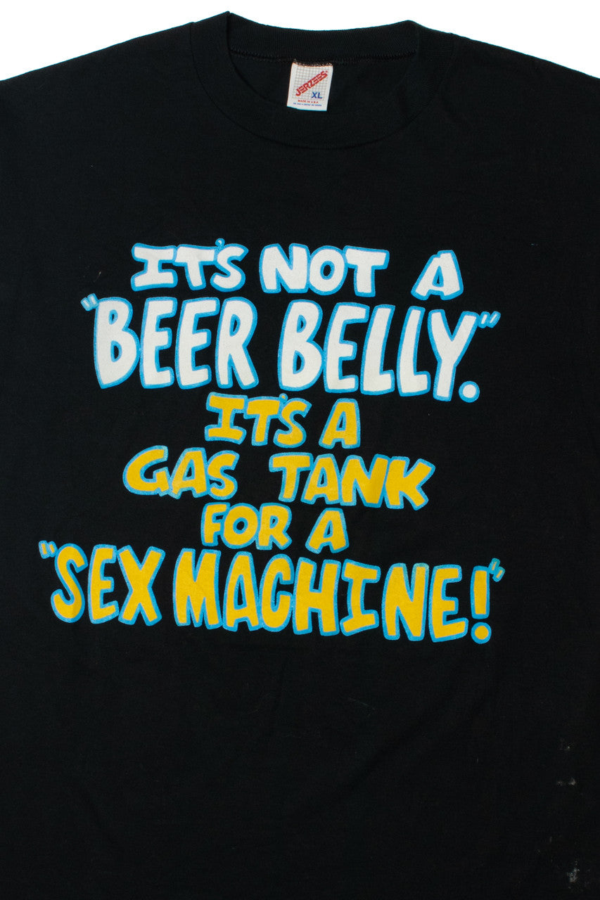 Vintage "It's Not A Beer Belly" Phrase T-Shirt