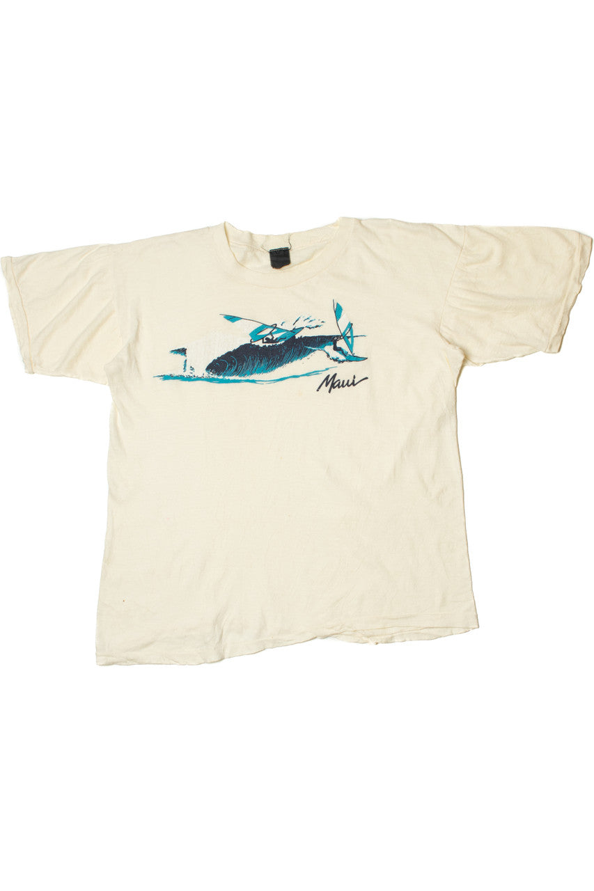 Vintage "Maui" Wind Surfing Single Stitch T-Shirt (1980s)