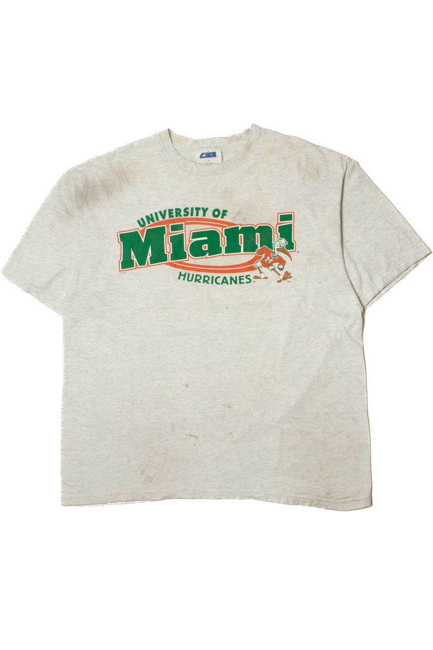 University of Miami Hurricanes Mascot Logo T-Shirt